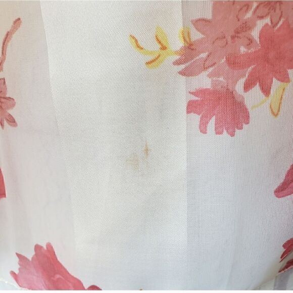 VINTAGE Sheer Floral Scarf - Picture 3 of 7